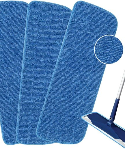 3-pack microfiber mop mat replacements