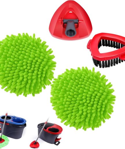 4-Pack Reusable Microfiber Mop Pads